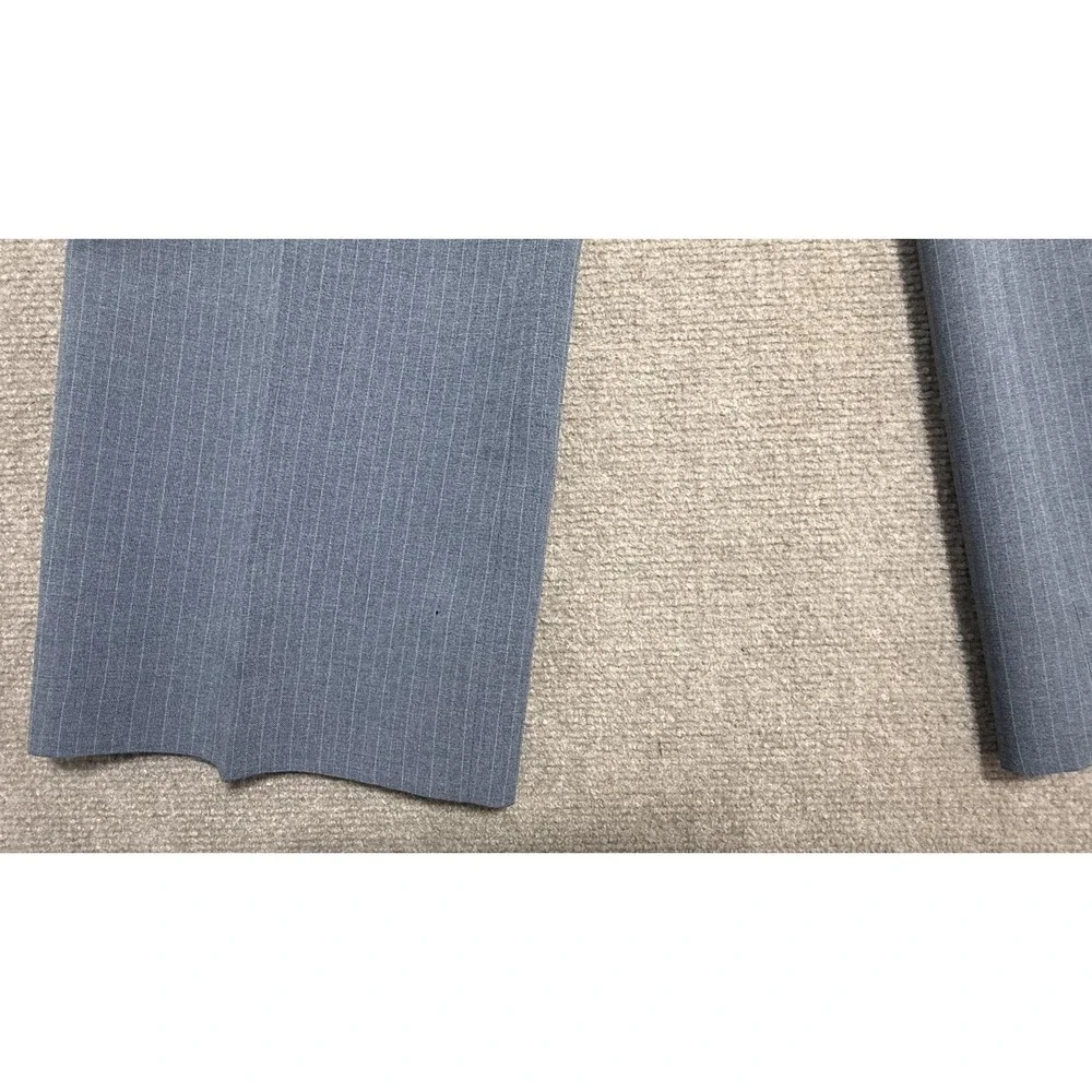 Vintage Richman Suit Mens‎ 42 36x32 Gray Pinstripe 2 Piece Jacket Pants Set
